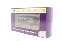 B000EEDavies-9 5-Plank Open Wagon 9 - "E.E.Davies & Co - Corwen" in dark grey