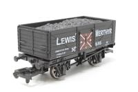 B000LewisM 7 Plank open wagon 'Lewis' Merthyr' in black - limited edition for David Dacey