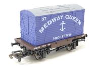 B000MQ 1-Plank Wagon with Container "Medway Queen" - Special Edition for PS Medway Queen