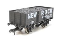 B000NewRock 5 Plank open wagon - 'New Rock Colliery' 204 - Exclusive for the Burnham and District MRC