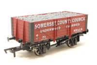 B000SomersetCC 5 Plank Wagon 'Somerset County council'' 71 - Limited Edition for Burnham and District MRC