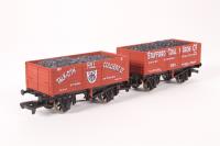 B000Stafford 2 pack of Wagons 'Talk of the Hill Colliery and Stafford Coal and Iron Exclusive to the Tutbury Jinny model shop