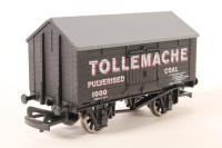10 ton covered wagon in Tollemache Pulverised Coal livery