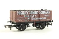 7-plank open wagon in brown - Highley Mining Co, Kidderminster - No. 245
