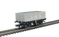 7-plank open coal wagon in LMS grey