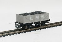 B338 5-plank open coal wagon 404102 in LMS Grey