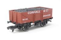 5 plank wagon 'Corrall & Co' 401 in LBSCR Red