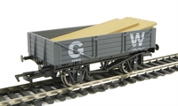 4 plank wagon in GW grey livery with wood load 45505