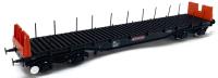 BBA steel carrier in Railfreight black & red with large logo - 910045 - Exclusive to Trains4U