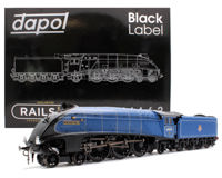 BL-001-011 Black Label Class A4 Quicksilver Express BR Blue Unvalanced 4-6-2 No.60015 Steam Locomotive - DCC Sound & Smoke