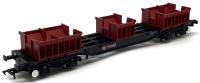 BLA steel carrier in Railfreight black & red - weathered - 910294 - Exclusive to Rails of Sheffield