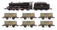 BLACK5x7 LMS 5MT 'Black 5' with Welded Tender and 6 BR 16T Steel Mineral Wagons