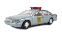 47682 Iowa State police car in light metallic blue HO gauge