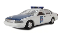 47689 Alabama State police car in white & blue HO gauge