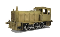 Class 03 diesel shunter with conical exhaust and air tanks in brass (Brassworks Range)