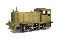 Class 03 diesel shunter with conical exhaust in brass (Brassworks Range)