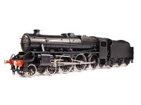 Class 5 4-6-0 "Stanier Black Five" plain black & red buffer beam & flush tender late version2 domed top feed (Brassworks)