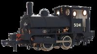 LYR 'Pug' 0-4-0ST 51241 BR Black No Emblems Steam Locomotive - DCC Sound
