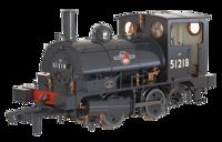LYR 'Pug' 0-4-0ST 51218 BR Black Late Crests (as preserved) Steam Locomotive - DCC Sound