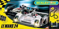 C1083 Le Mans 24 set with latest scalextric sport track plus lap counter/timer