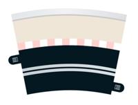 C7017 SINGLE LANE CURVE X 4