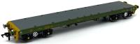 KFA Warflat bogie flat wagon MODA95238 in MOD 1990s olive green with yellow ends - Exclusive to Trains4U