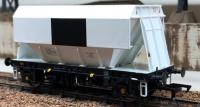 PGA 51 ton hopper wagon in unbranded white with black patch - weathered