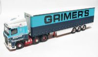 CC13212 DAF XF space cab curtainside lorry 1995 "Grimers Transport"