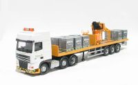 CC13219 DAF XF space cab crane trailer & pallettised block load "Tarmac plc."