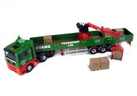 CC13426 MAN TGA Crane Trailer & Palletised Load "Evans Transport Ltd."