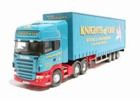 CC13706 Scania R series, step frame curtainside trailer "Knights of Old"
