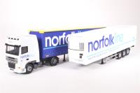 CC99129 DAF XF Super Space Cab, Curtainside Trailer and Fridge Trailer 'Norfolkline'