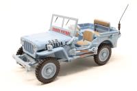 CJ2A-ShorePatrol WW2 USA Willys Jeep CJ-2A - Shore Patrol Open Blue