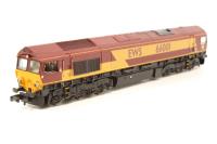 Class 66 66001 in EWS Livery