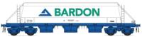 JGA/ PHA hopper wagon in Bardon white & blue