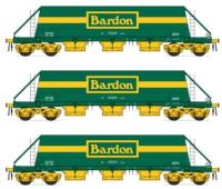 JGA/ PHA hopper wagons in Bardon Hill Quarries green & yellow - pack of 3
