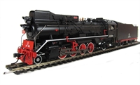 CS00305 JS Class 2-8-2 steam locomotive "Shanghai" #8380 in black & red livery 