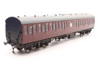 D23-5-2 MK1 Suburban Second Class SLO Coach BR Marron Unlined with Light Bar