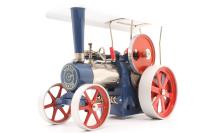 D405 Live steam traction engine in blue & red
