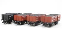 Set of 4 - 7 Plank Wagons - Special Editions Sold Direct from Dapol