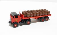 DG149001 AEC Mammoth Flatbed trailer & barrels "Charringtons"