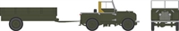 DG222001 Land Rover Series 1 80" and Flatbed Trailer with Load - NEW TOOL. Cancelled from production