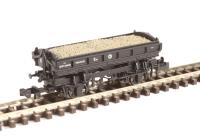 Mermaid side tipping ballast wagon ZJO DW100022 in BR black with straw lettering