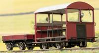 Wickham Trolley & Trailer unnumbered in BR maroon - Digital Sound fitted