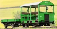 Wickham Trolley & Trailer DS3321 in BR Southern Region green