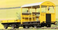 Wickham Trolley & Trailer TR18 in BR yellow - Digital Sound fitted