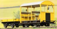 Wickham Trolley & Trailer unnumbered in BR yellow