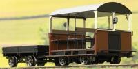Wickham Trolley & Trailer unnumbered in GWR chocolate & cream - as preserved - Digital Sound fitted