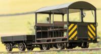 Wickham Trolley & Trailer unnumbered in black with wasp stripes - as preserved - Digital Sound fitted