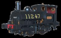 LYR 'Pug' 0-4-0ST 11247 LMS Lined Black Steam Locomotive - DCC Sound
